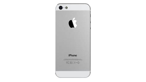 Apple iPhone 5 White And Silver - 3D Model by rzo