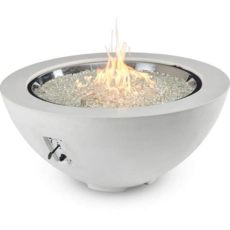 Cove 42 Inch Round Glass Fiber Reinforced Concrete Natural Gas Fire