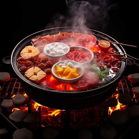 A Real Photo Of A Hot Pot Premium AI Generated Image