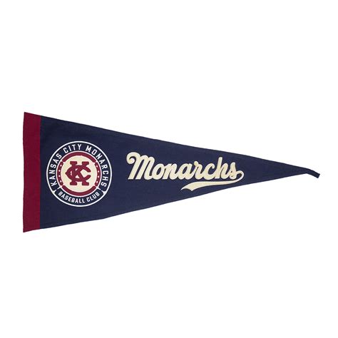 Navy Badge Premium Pennant Kansas City Monarchs Baseball