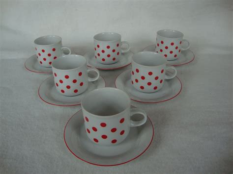 Se Produkter Som Liknar Sex Kaffekoppar Med Fat Fr N P Tradera