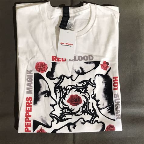 レッド ホット チリ ペッパーズ Tシャツ L red hot chili peppers tee ロックバンドTシャツ diskunion gildan ギルダン Tシャツ 売買された