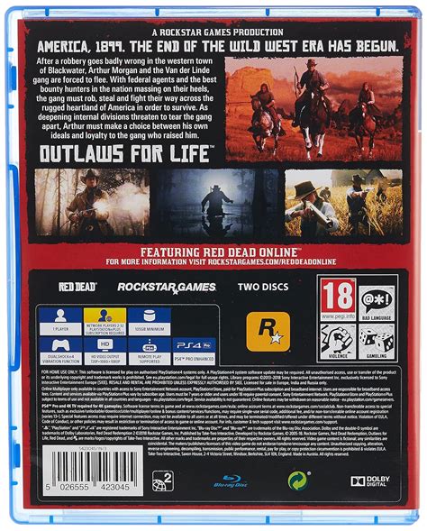 Buy Red Dead Redemption 2 Playstation 4 Ps4 Video Game Online At