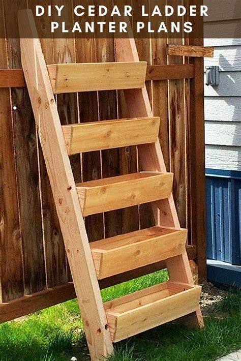 Cedar Vertical Tiered Ladder Garden Planter Artofit