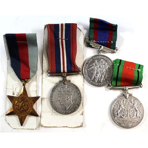 4x 1939 1945 War Medals You Will Receive 1939 1945 King George Vi War