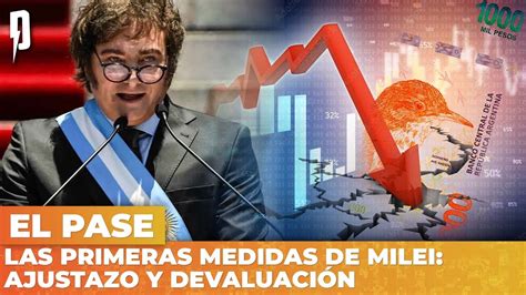 Las primeras medidas de Milei AJUSTAZO y DEVALUACIÓN El Pase YouTube