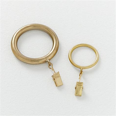 Round Metal Curtain Rings (Set of 7) | West Elm