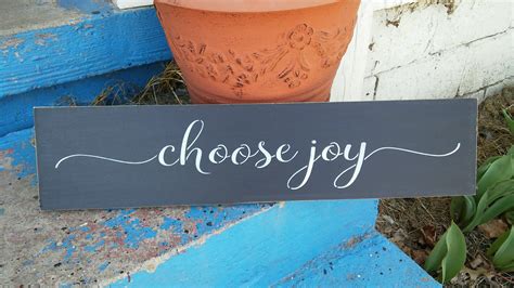 Choose joy Choose joy sign choose joy script sign Fixer | Etsy