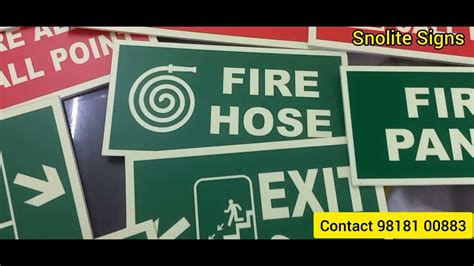 Auto Glow Fire Exit Sign Manufacture In Delhi YouTube