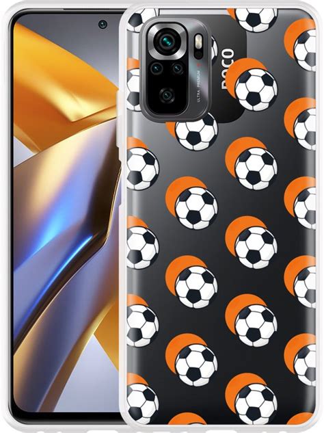 Cazy Hoesje Geschikt Voor Poco M S Soccer Ball Orange Bol