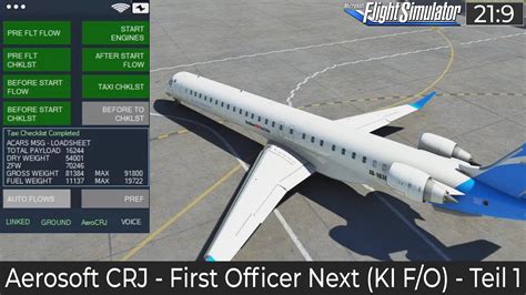 Aerosoft CRJ First Officer Next KI F O Teil 1 Cold Dark Bis