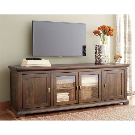 Shop Crowne 72 Media Console Roomy 72 Inch Console Has A Central