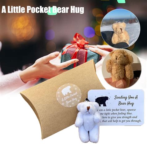 Handmade Bear A Little Animal Pocket Hug Cute Collectible Plush Toy