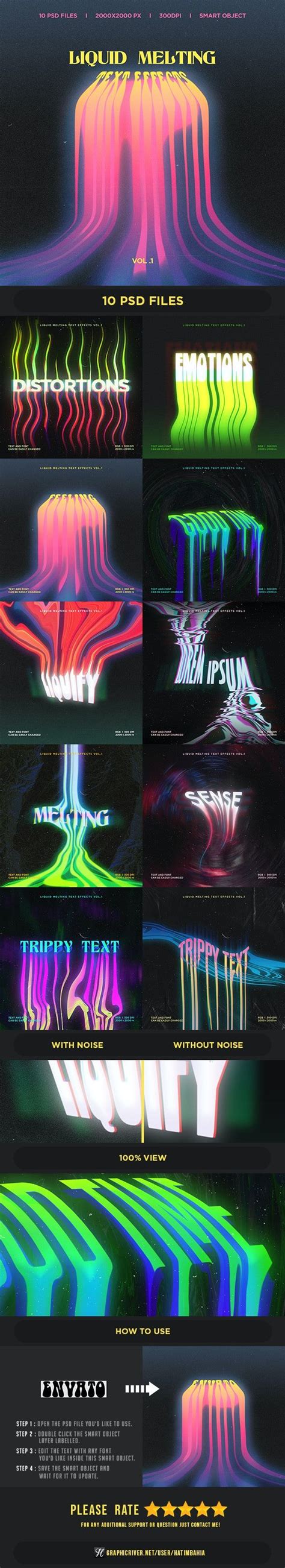 Liquid Melting Text Effects Vol By Hatimbahia Graphicriver