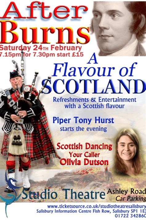 After Burns A Flavour Of Scotland At Studio Theatre Salisbury Event