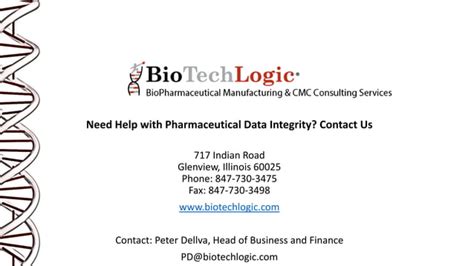 Quick Overview Pharmaceutical Data Integrity PPT