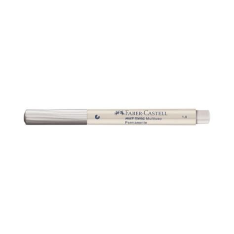 Caneta Branca Faber Castell - Caneta permanente branca 1.0mm multiuso - Faber Castell - JR Papelaria