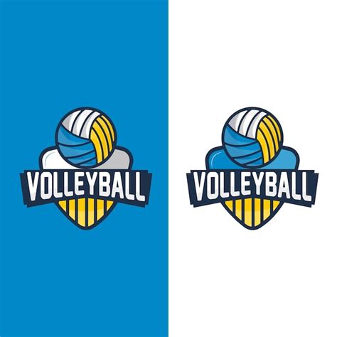 Volleyball Logo Sport Einfaches Design Welt Sport Turnier Vektor