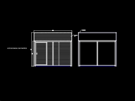 Porton De Casa Para Entrada De Automovil En AutoCAD Librería CAD