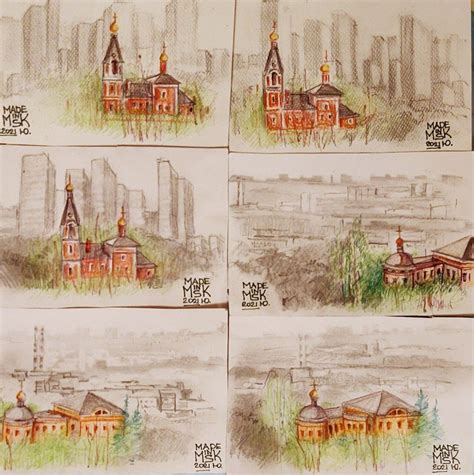Moscow art postcards * Cartoline dalla Russia Yulia A Korneva * Москва ...