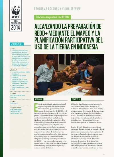 Programa Bosques Y Clima De Wwf Pr Cticas Inspiradoras De Redd