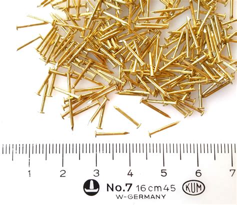 Solid Brass Escutcheon Pins 20 09x 5 25mm Tacks Nails Etsy