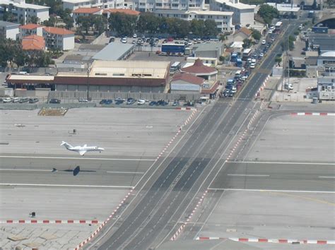 Gibraltar, World’s Only Airport Runway Intersecting a Road | Amusing Planet