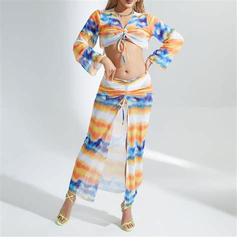 Feimerou Women S Piece Swimsuit Bikini Set Sexy Fashion Hawaiian Beach Bathing Suits Flow