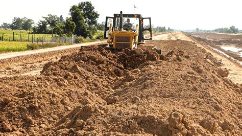 High Hard Work The Komatsu D P Bulldozer Operator Construction Of