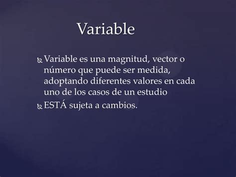 Variables Y Constantes Ppt