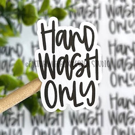 Hand Wash Only Sticker©, Care Sticker, Tumbler Maker, Cup Maker ...