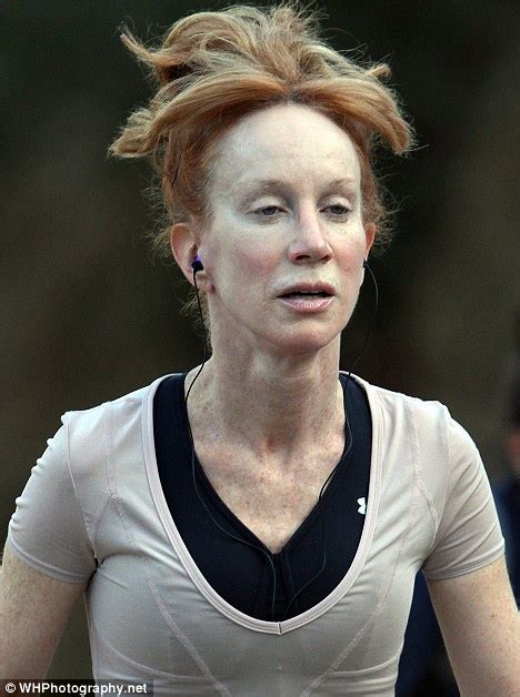 Kathy Griffin 49 Bravely Goes Make Up Free Well She Is Going For