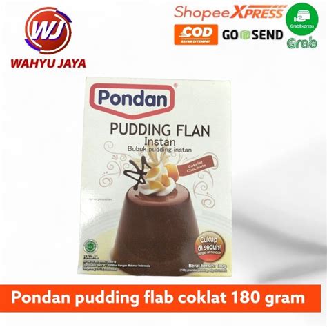 Jual Pondan Pudding Flan Coklat 180 Gram Shopee Indonesia