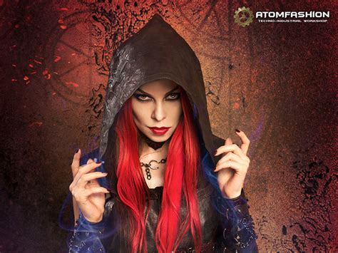 Капюшон кожаный "Звезда Хаоса" - Atomfashion.com