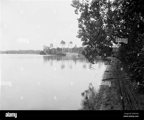 White Bass Lake Near Gordons Wis C1898 Stock Photo Alamy