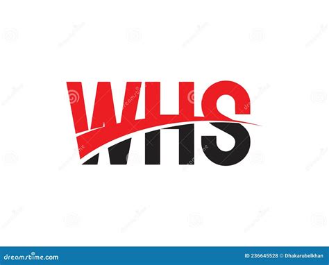 Whs Letter Initial Logo Design Vector Illustration Stock Vector