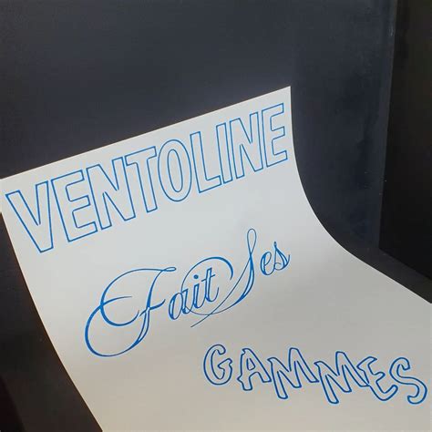 Ventoline Fait Ses Gammes Exhibition Fonts In Use