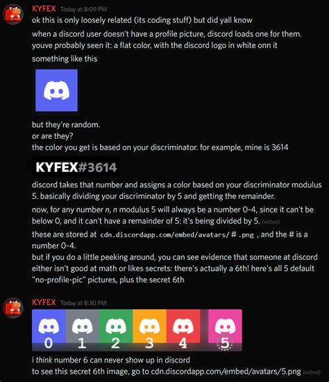 Discord's default profile pictures have a fun secret : r/discordapp