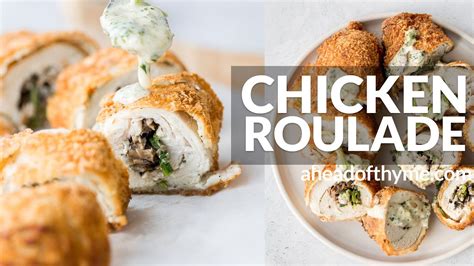 Chicken Roulade With Spinach And Mushooms Youtube