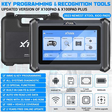 Newest Xtool X Pads Key Programmer With Built In Can Fd Doip