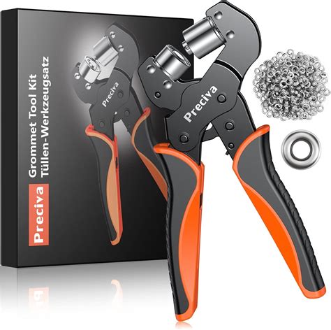 Preciva Grommet Tool Kit Detachable Head Grommet Eyelet Plier Set