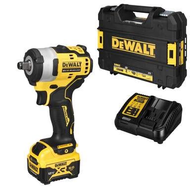 DeWALT DCF901P1-GB 12V XR ½" Brushless Impact Wrench with 1 x 5.0 Ah ...