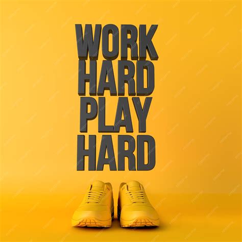 Premium Photo Work Hard Play Hard Motivational Workout Fitness Phrase