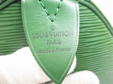 Louis Vuitton Epi Leather Green Duffleandgym Bag Hand Bag Keepall 50 6062 Authentic Brand Shop