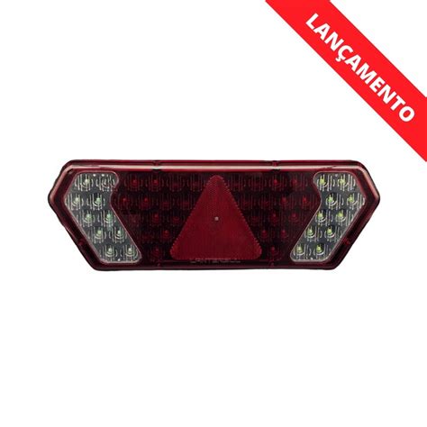 Lanterna Traseira Caminh O Guerra Black Led Lado Esquerdo Lantersul