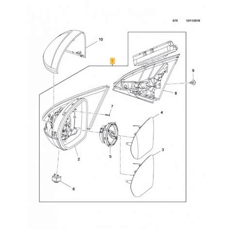 Oglinda Usa Exterioara Opel Insignia 03 2017 Partea Dreapta Reglare