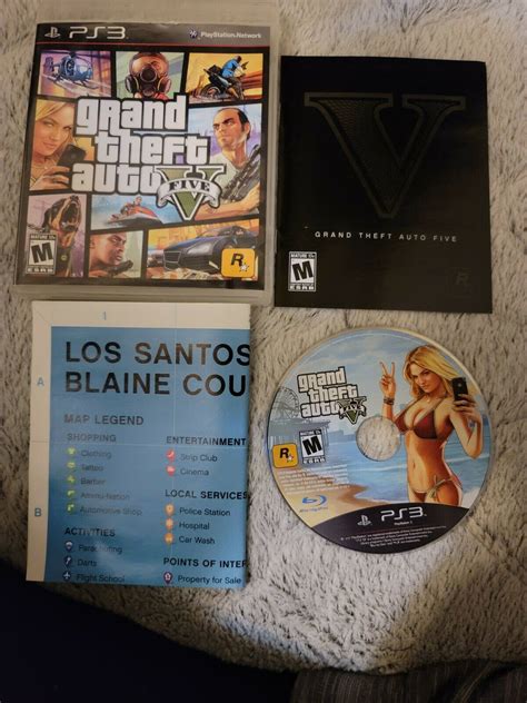 Mavin Grand Theft Auto V Gta Playstation Ps Black Label Complete