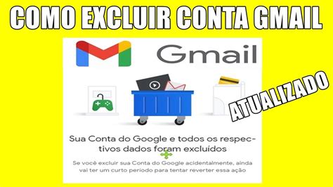 Como Excluir Conta Gmail Passo A Passo Youtube