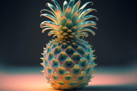 Premium AI Image | A pineapple with a spiral like top