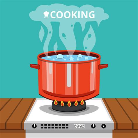 Boiling Water Free Stock Vectors